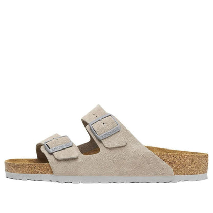 Birkenthtstock Arizona Suede Leather Sandals 'Stone Coin' 1027749