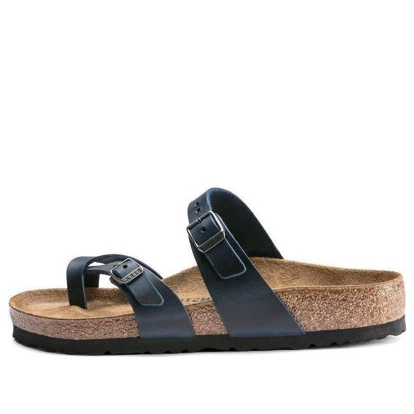 (WMNS) Birkenthtstock Mayari Waxy Leather Narrow Fit 'Blue' 1019727