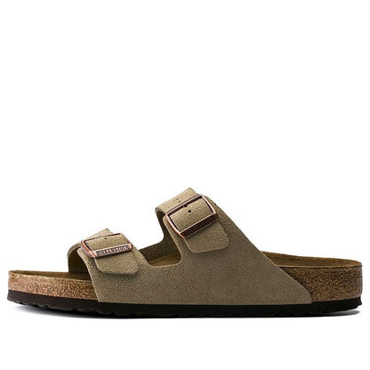 Birkenthtstock Arizona Soft Footbed Suede Leather 'Taupe' 951301