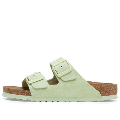 Birkenthtstock Arizona Big Buckle Nubuk Leather 'Green' 1026831