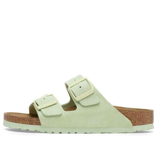 Birkenthtstock Arizona Big Buckle Nubuk Leather 'Green' 1026831