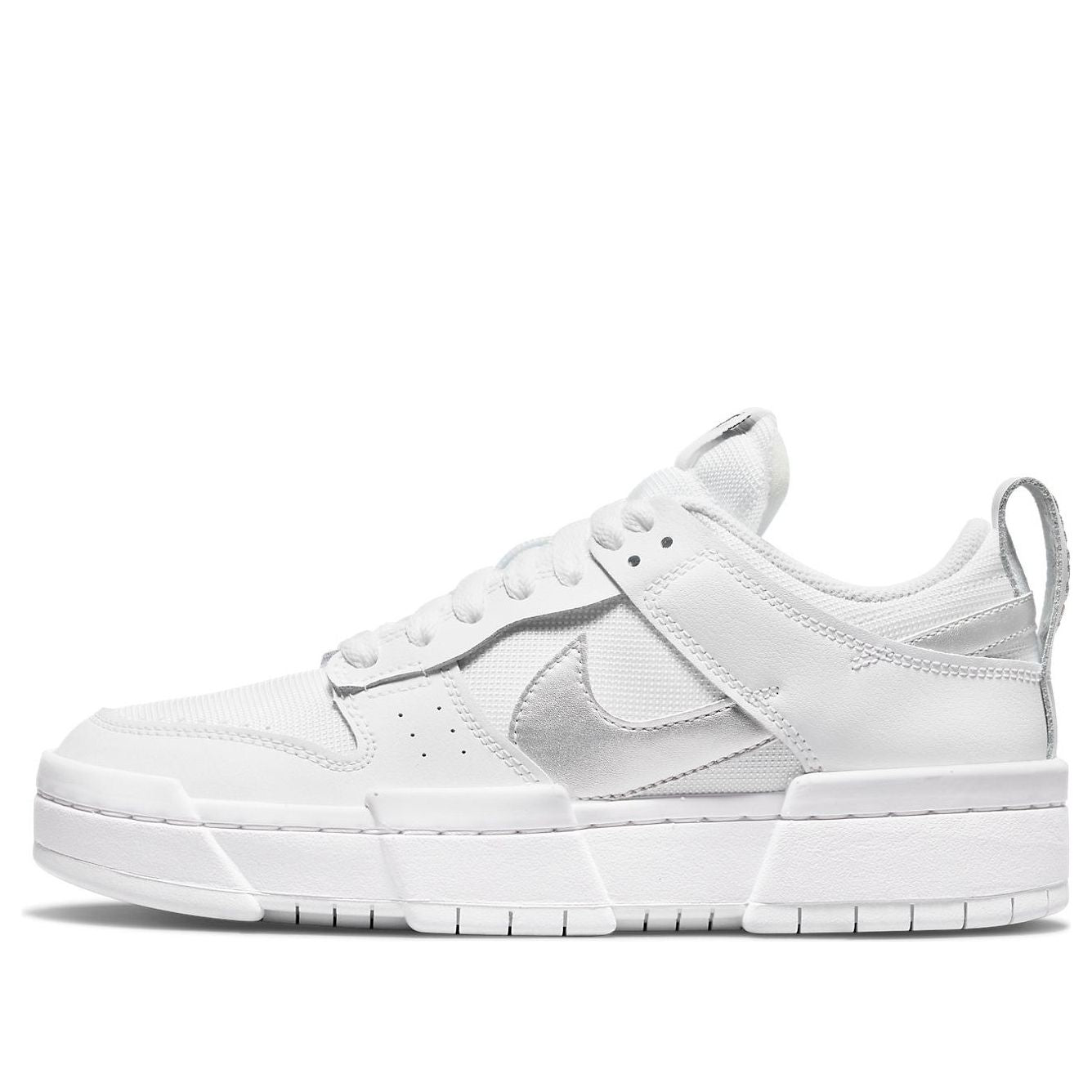 (WMNS) Nithtke Duthtnk Low Disrupt 'White Metallic Silver' DJ6226-100