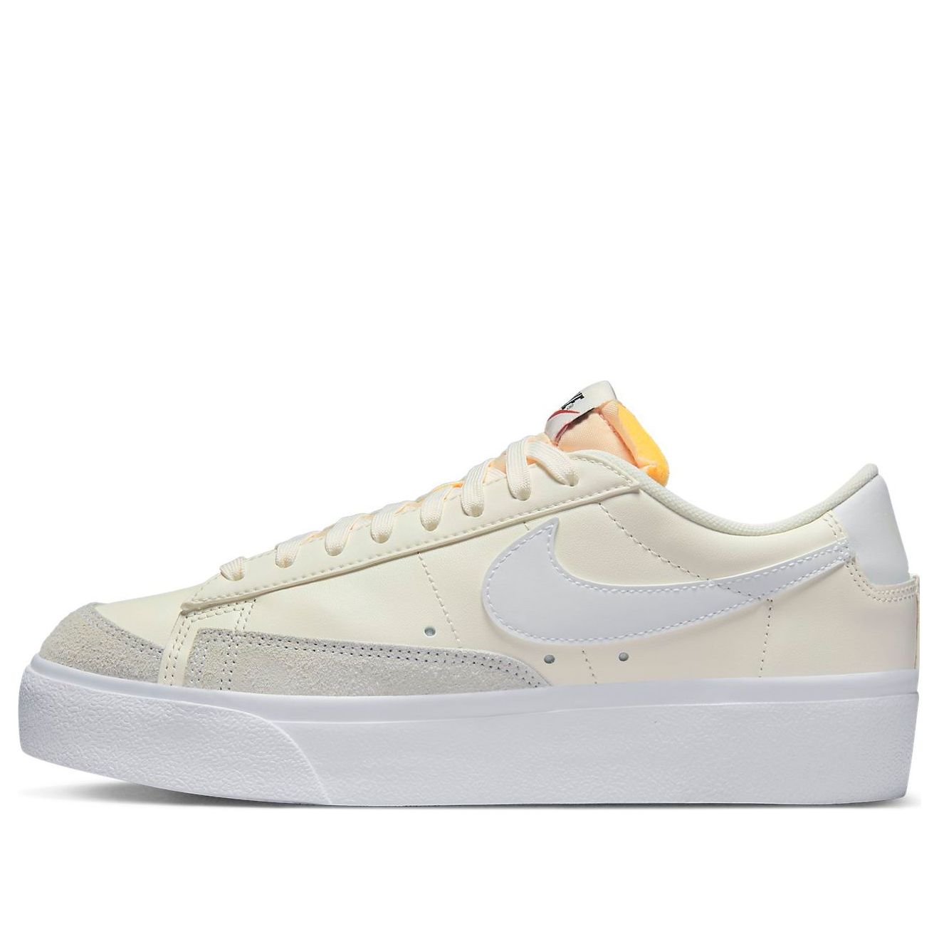 (WMNS) Nithtke blathtzer Low Platform Classic Casual Skateboarding Shoes Yellow White DJ0292-108