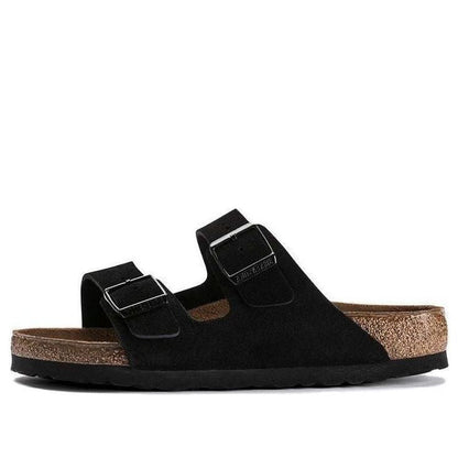 Birkenthtstock Arizona Soft Footbed Suede Leather Narrow Fit 'Black' 0951323