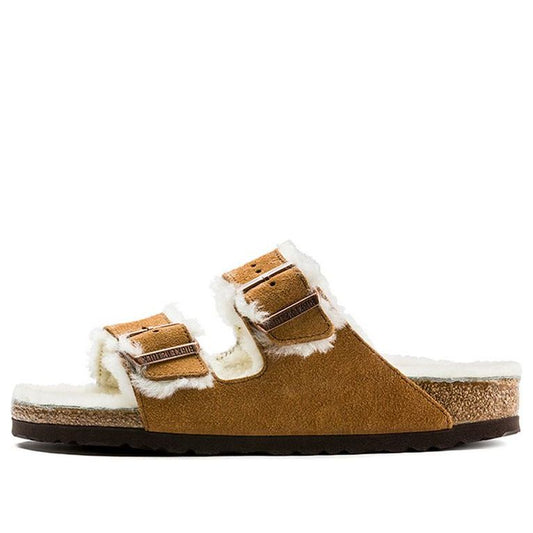 Birkenthtstock Arizona Shearling Suede Leather 'Mink' 1001128