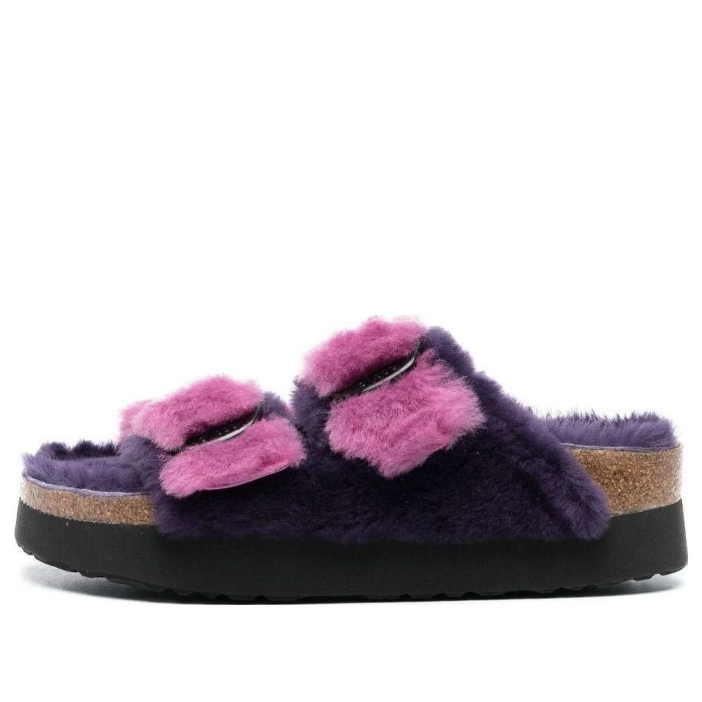 (WMNS) Birkenthtstock Arizona Big Buckle PAP Fur ' Purple Orchid/Dark Berry' 1025452