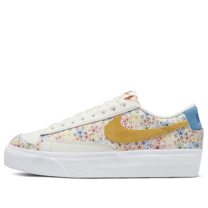 (WMNS) Nithtke blathtzer Low Platform 'White Blue Yellow' DV3210-100