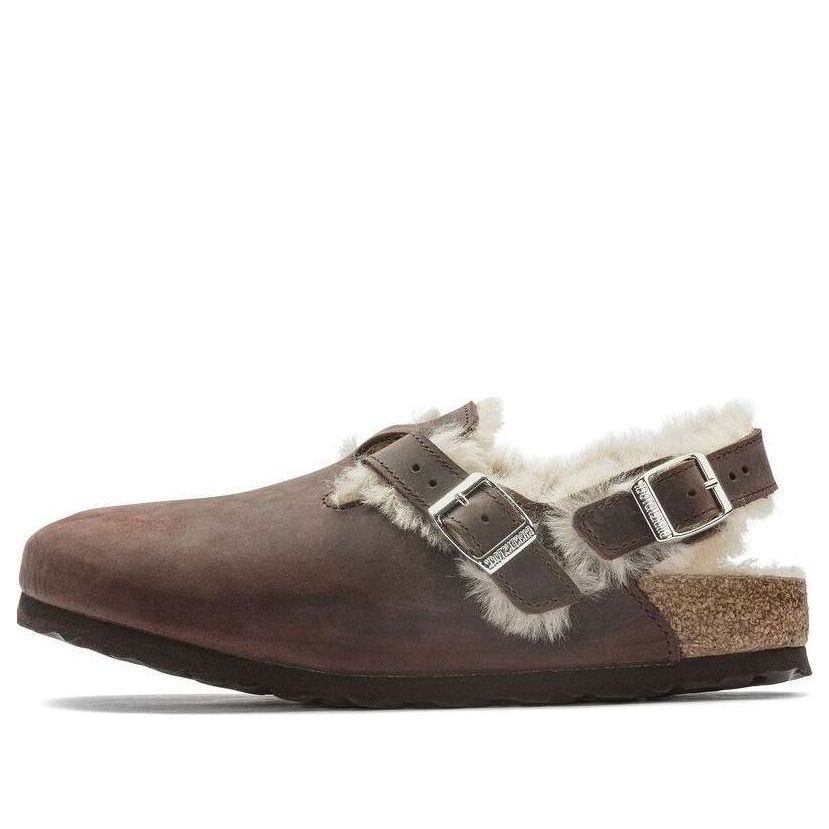(WMNS) Birkenthtstock Tokio Shearling Oiled Leather 'Habana' 1023222