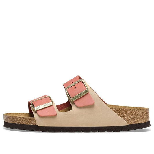 Birkenthtstock Arizona Nubuk Leather Narrow Fit 'Mars Red/ Sandcastle' 1025727