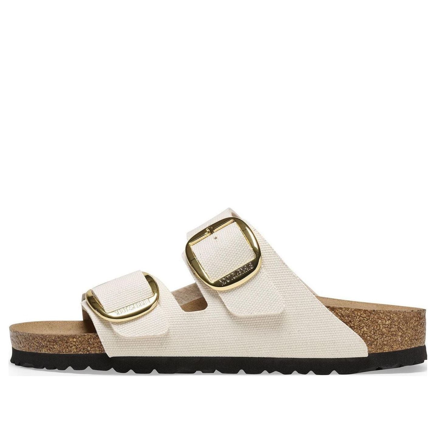Birkenthtstock Arizona Big Buckle Rivet Logo Textile Narrow Fit 'Vegan Canvas Eggshell' 1025563
