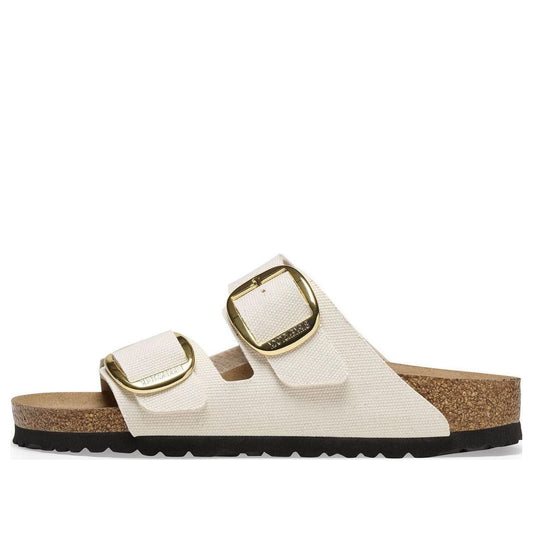 Birkenthtstock Arizona Big Buckle Rivet Logo Textile Narrow Fit 'Vegan Canvas Eggshell' 1025563